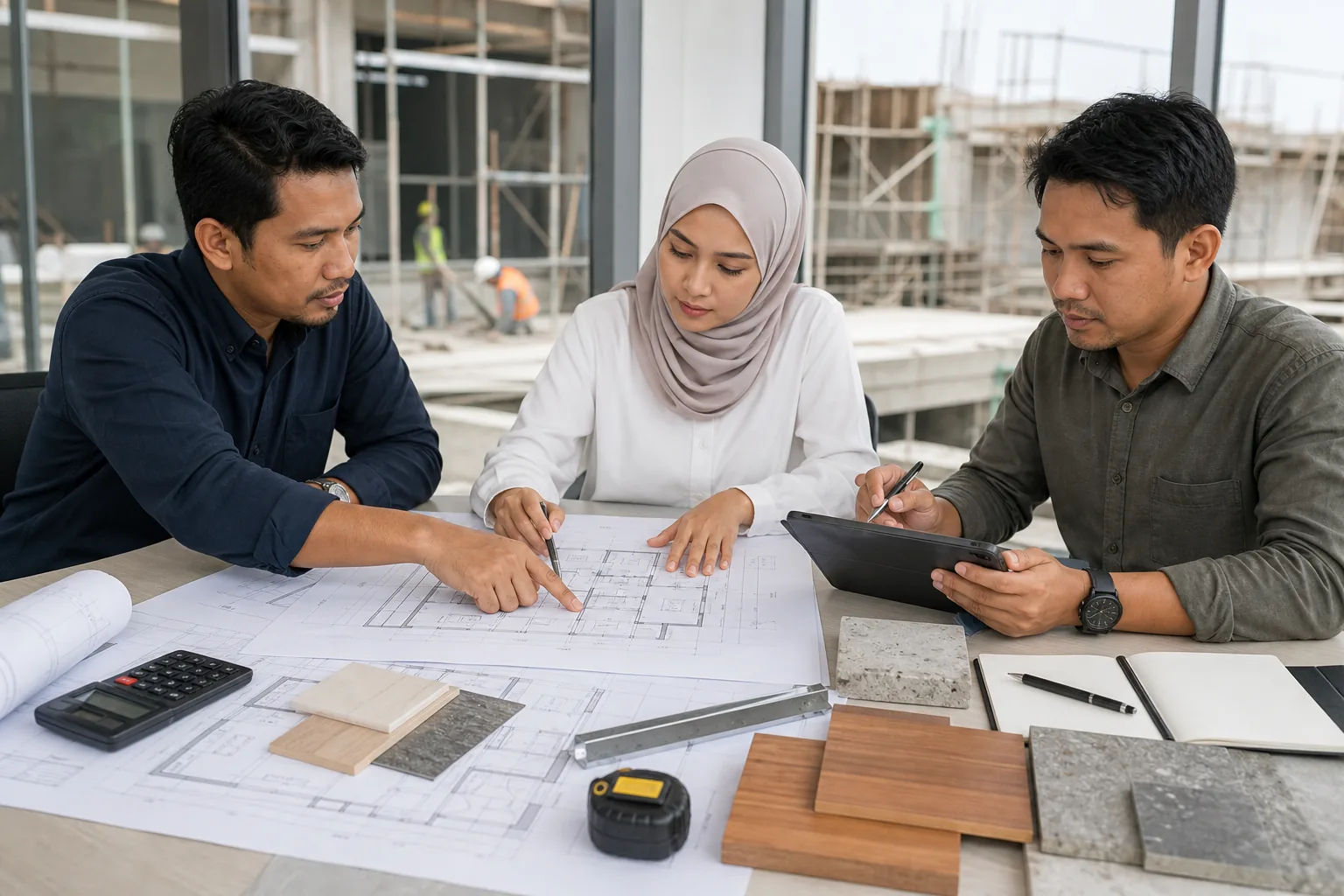 Analisis desain rumah dan koordinasi gambar kerja di Makassar
